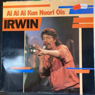 Irwin Goodman - Ai ai ai kun nuori ois (FIN/1990) LP (VG+/VG+) -pop rock-